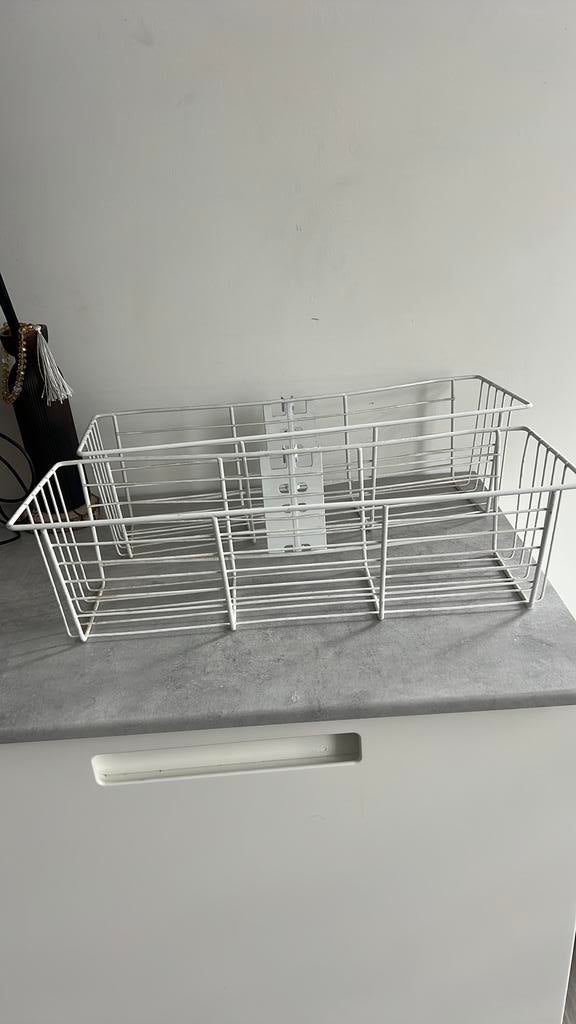 2 Panier Duraline Storage blanc, Enlèvement, Utilisé, Panier