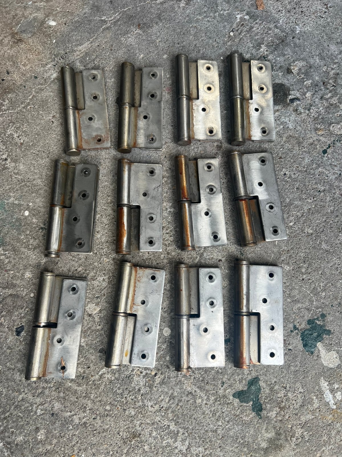 12 scharnieren, Ophalen, Gebruikt, Inox, Scharnier
