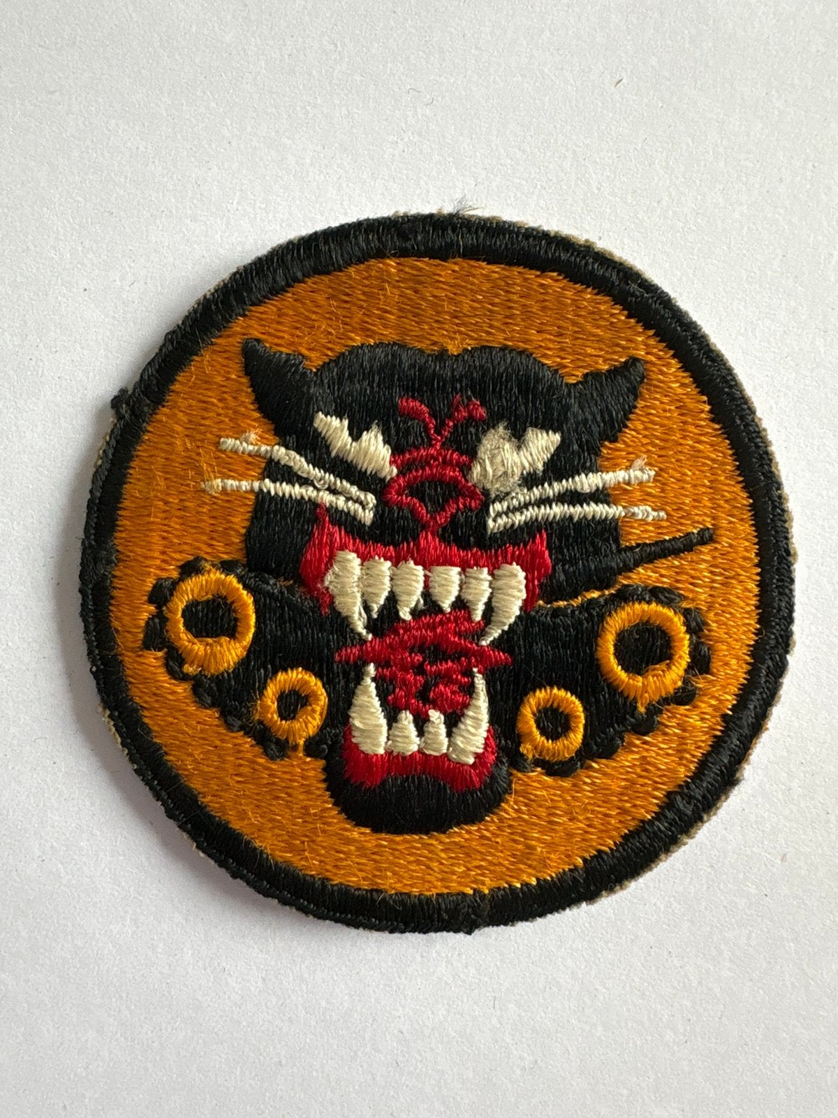 WW2 US Army Tank destroyer patch 4 wheels, Verzamelen, Ophalen of Verzenden