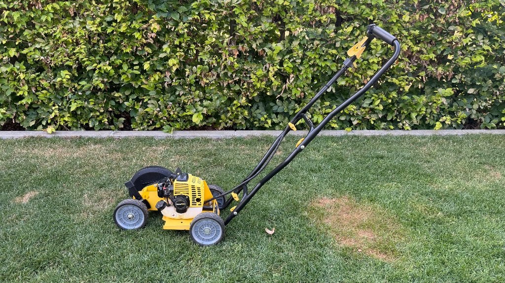 Graskantmaaier op benzine, Tuin en Terras, Grastrimmers, Ophalen, Zo goed als nieuw, Benzine, Powerplus