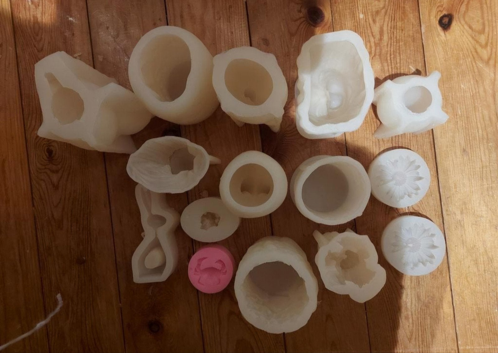 31 kaars mallen + schaakbordmal + 3 zeepmallen, Ophalen of Verzenden, Gebruikt