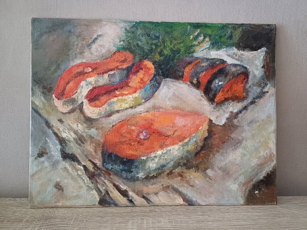 Stilleven M. VAN DEN BEMPT    30x40, Enlèvement ou Envoi, Peinture à l'huile, Panneau, Nature morte