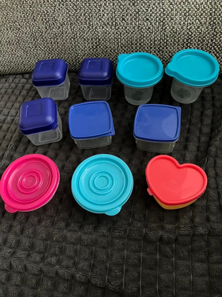 Lot de 10  pots  de rangement en plastique, Enlèvement ou Envoi, Comme neuf