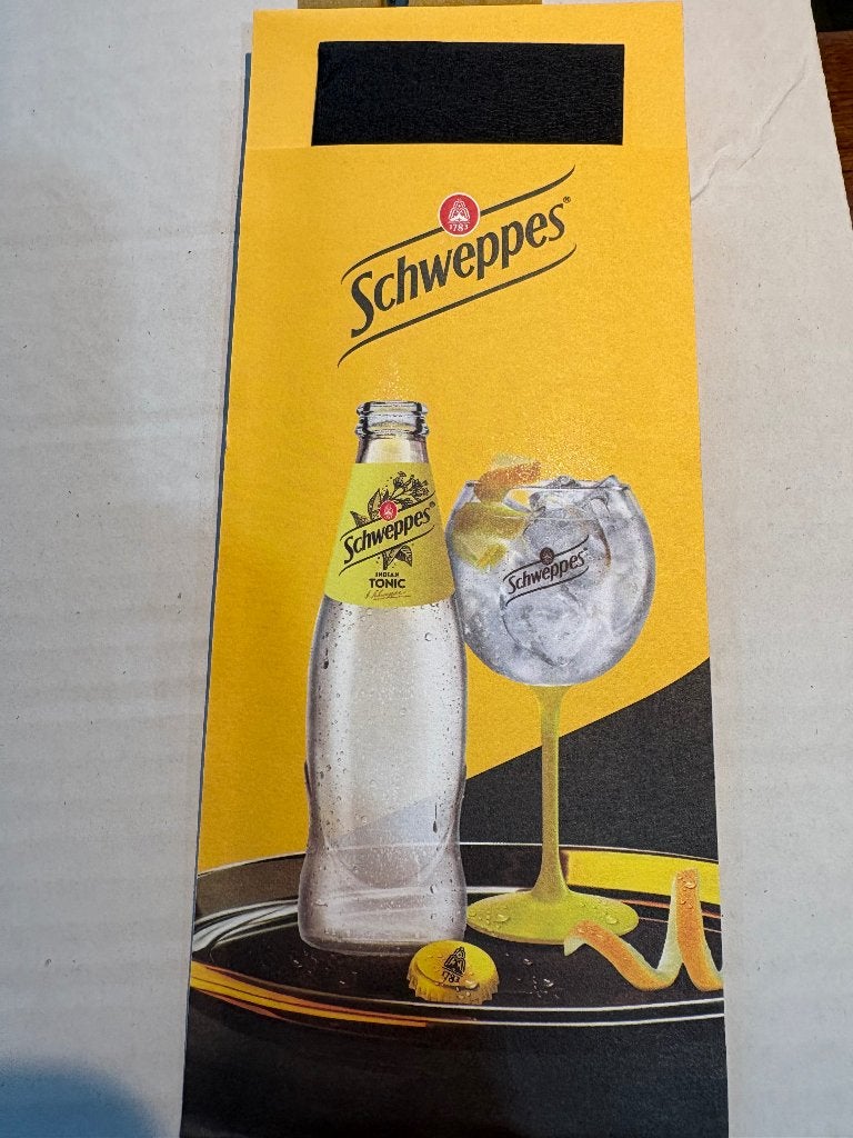 Lot 2000 pochettes porte-couverts Schweppes — NEUVES — 70€, Enlèvement ou Envoi