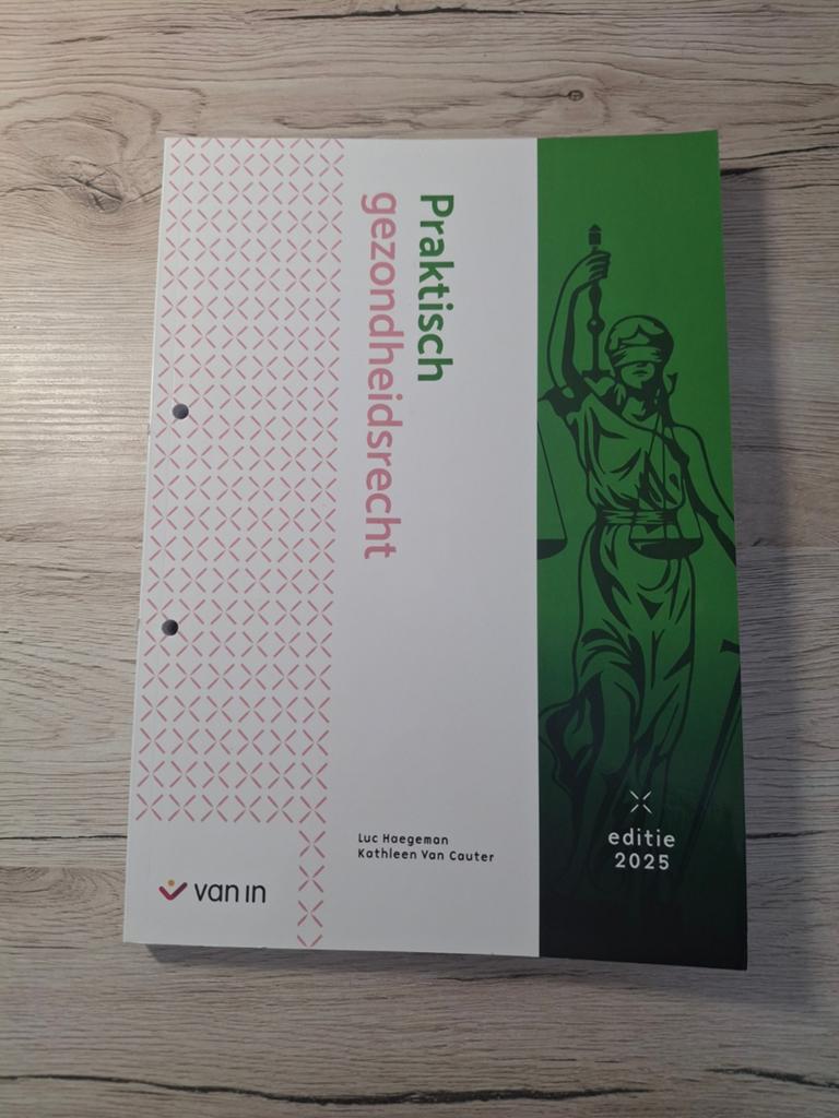 Praktisch gezondheidsrecht 2025, recentste editie - vroedkun, Livres, Livres scolaires, Autres niveaux, Comme neuf, Enlèvement