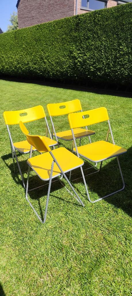 chaises jardin, Enlèvement, Comme neuf, Plastique, Pliant