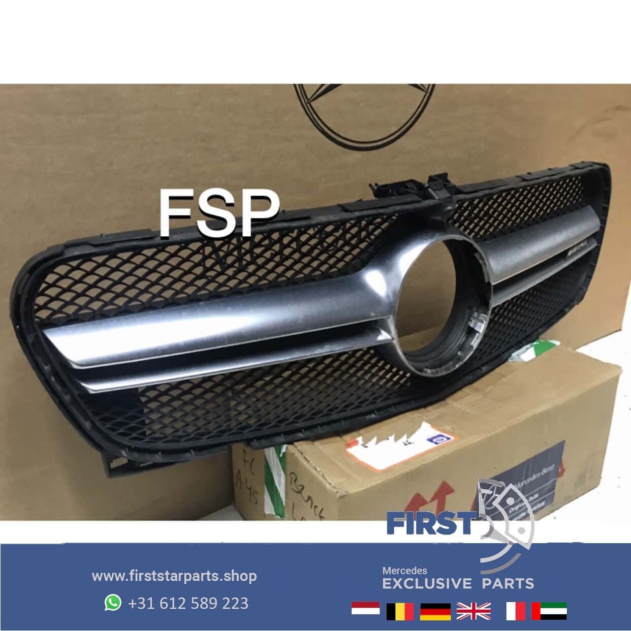 W156 X156 GLA 45 AMG FACELIFT GRILLE Mercedes 2016-2020 GLA4, Gebruikt, -, Ophalen of Verzenden, -