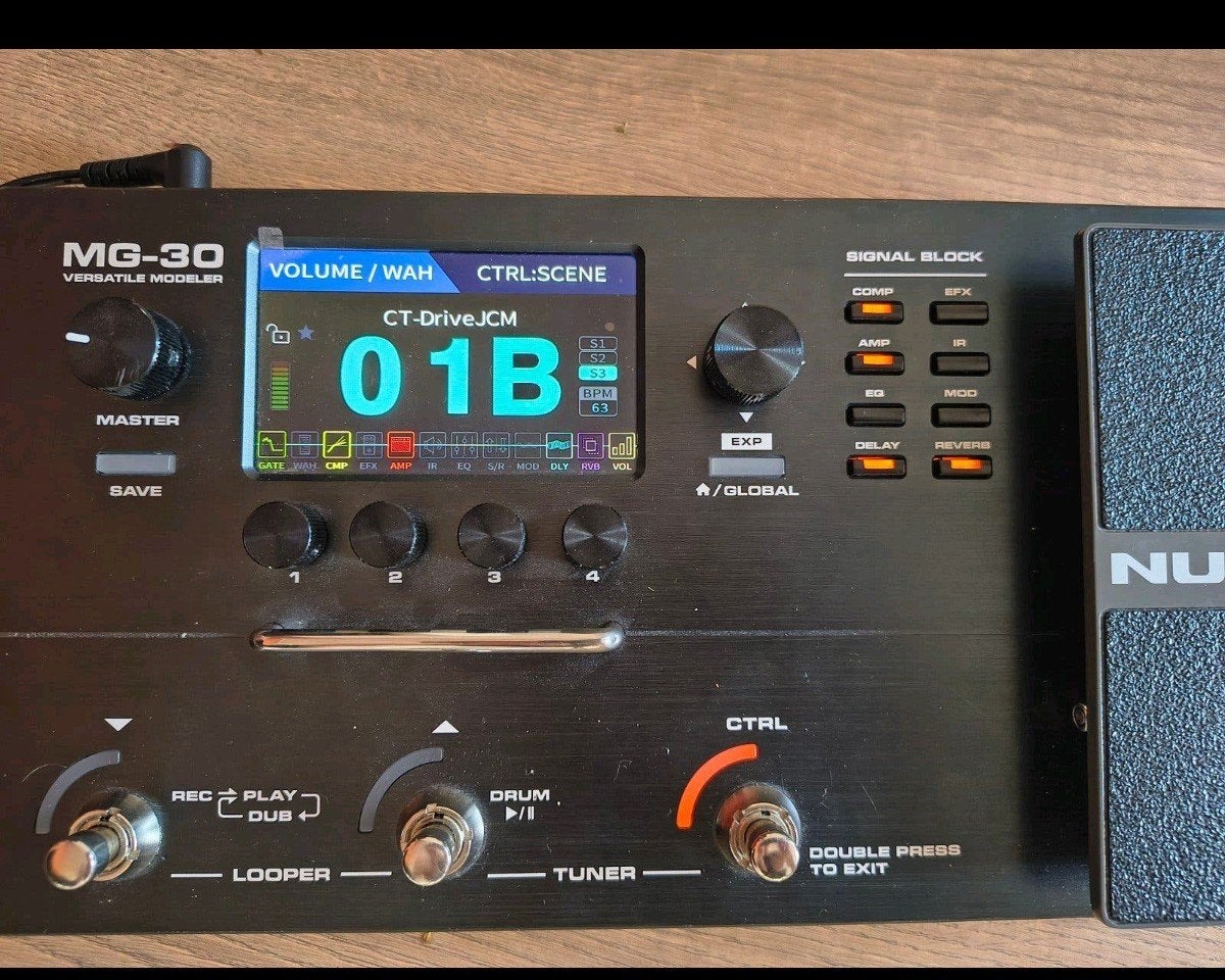 Nux MG30 multi effect pedaal met NAM A2 Lite, Enlèvement ou Envoi, Comme neuf, Chorus