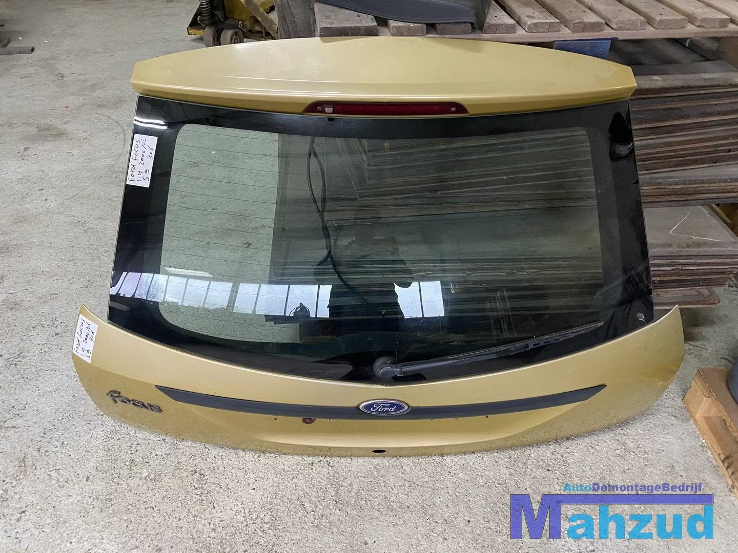 FORD FOCUS 1 Geel S9 achterklep 1998-2004, Auto-onderdelen, Gebruikt, Deur, Info@ford.com, Ford
