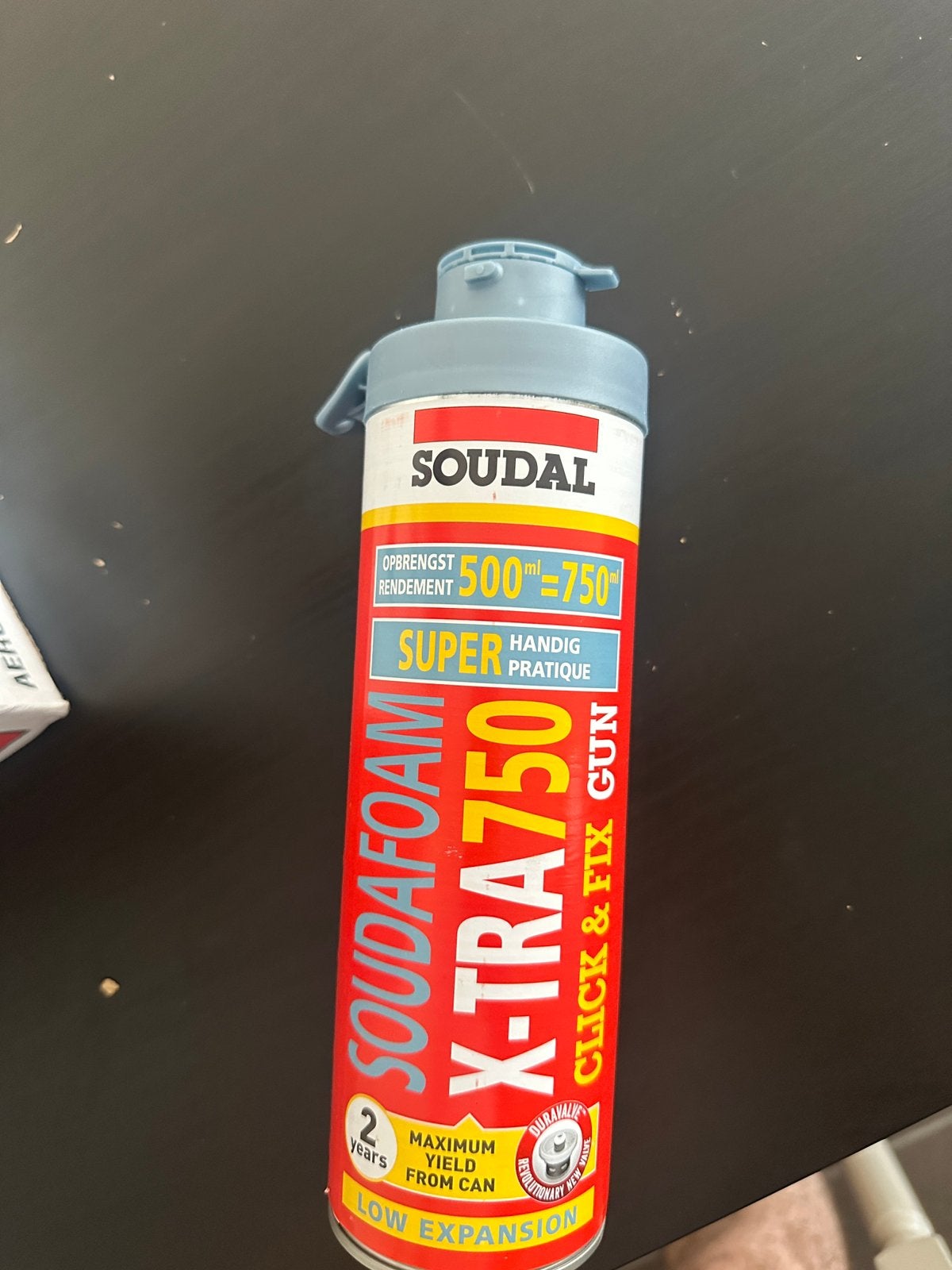 Boîte complète de mousse PU Soudal Soudal SoudafoamX-TRA 750, Bricolage & Construction, Isolation & Étanchéité, Neuf, Envoi