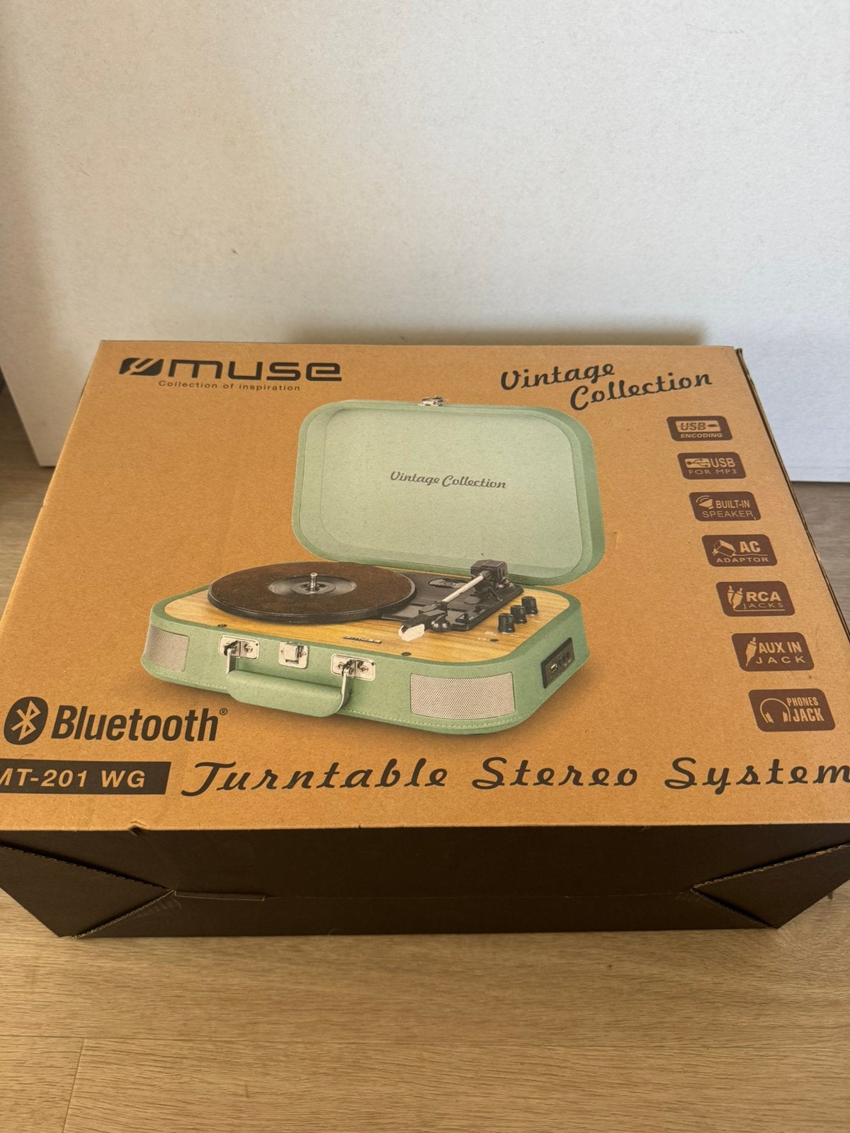 Muse Turntable Stereo System MT201WG, Enlèvement, Tourne-disque