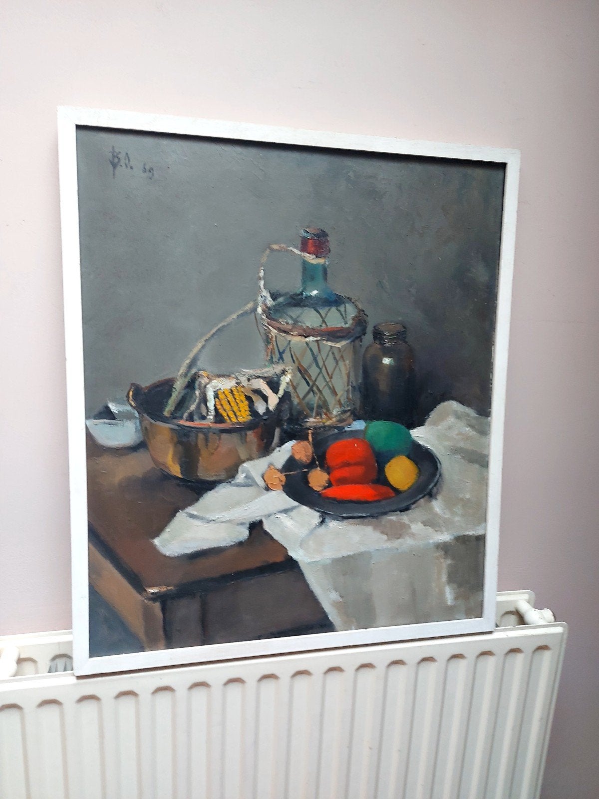 Stilleven doek, Antiek en Kunst, Ophalen of Verzenden, Stilleven, Doek