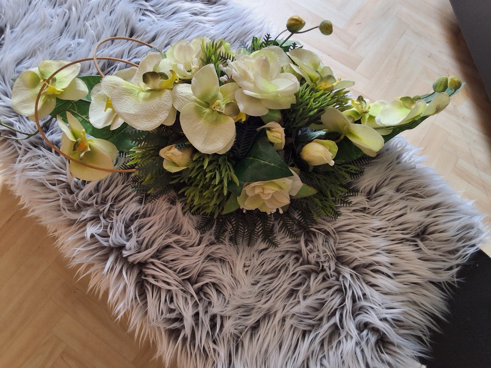 bloemstuk nieuw, Ophalen