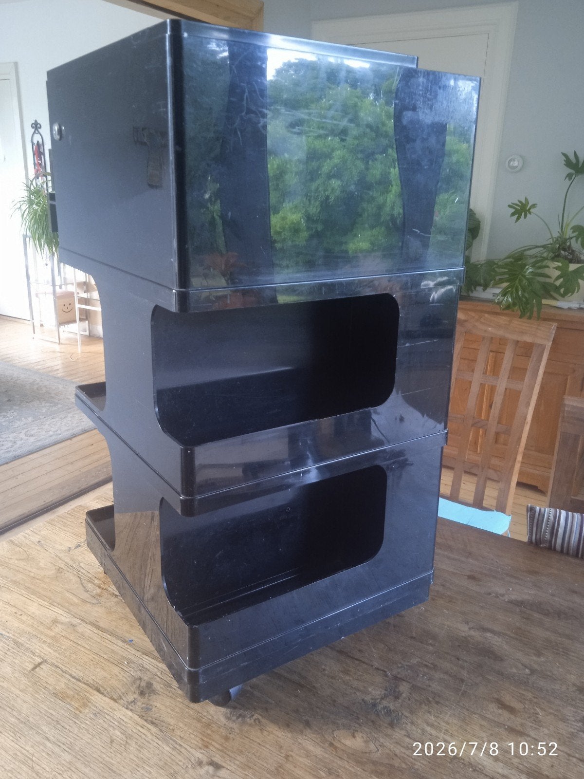 Stile Neolt trolley Giovanni Pelis Space Age  bureau, Huis en Inrichting, Ophalen, Gebruikt, Vintage, Met wielen