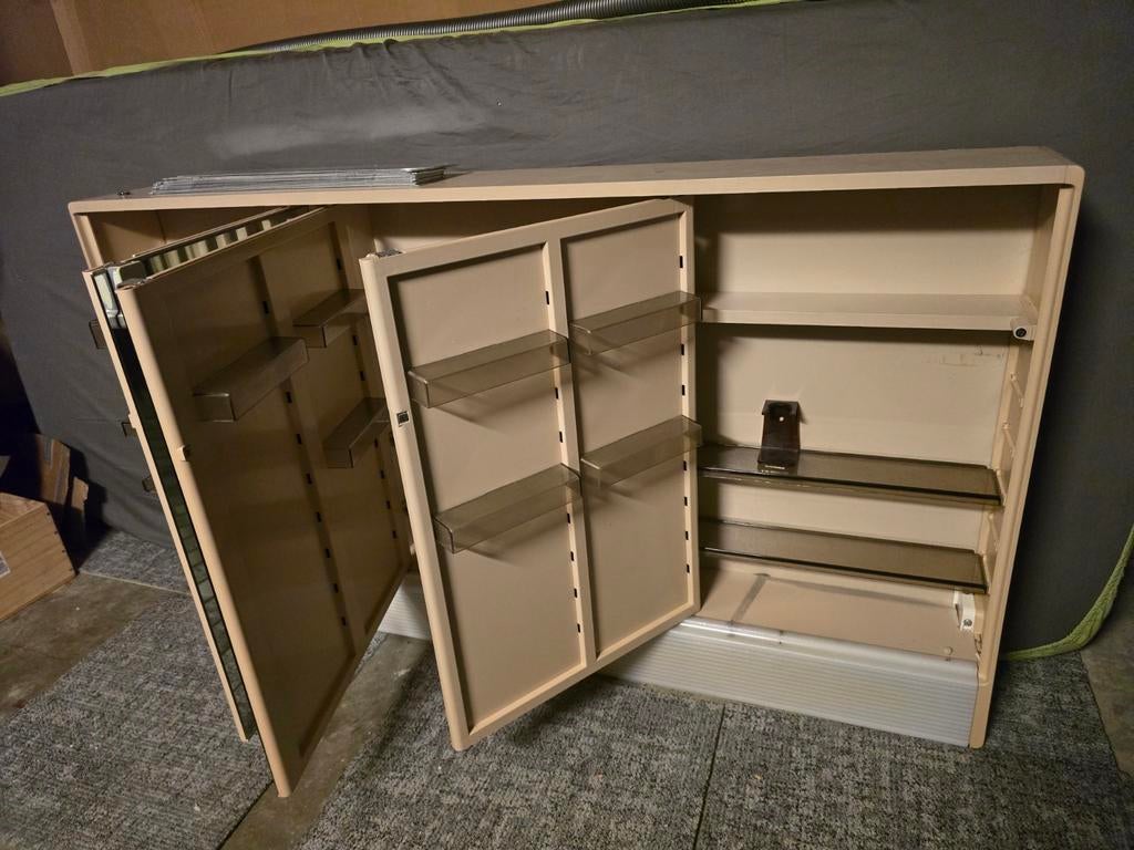 Meubles de salle de bains vintage – mural, Huis en Inrichting, Woonaccessoires | Kamerschermen, Ophalen of Verzenden