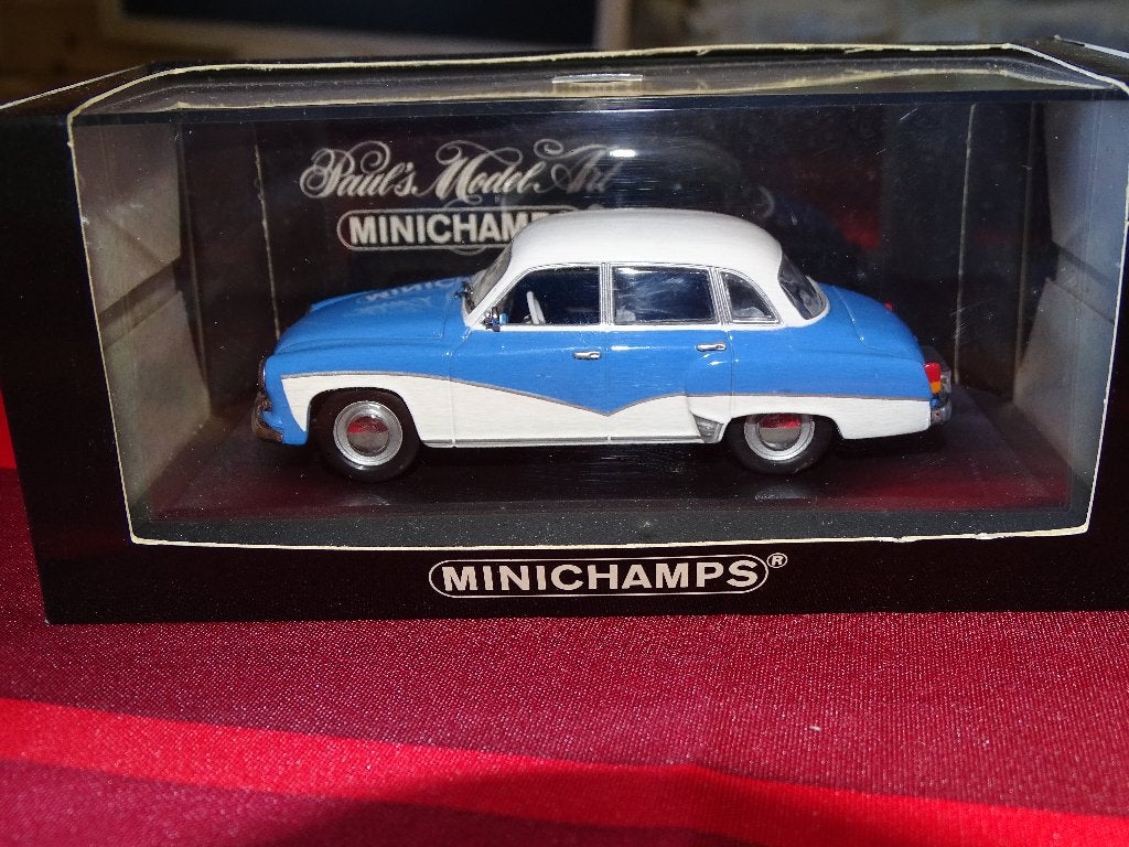 Minichamps Wartburg A312 blue/White 1/43, Enlèvement ou Envoi, Neuf, Voiture, MiniChamps