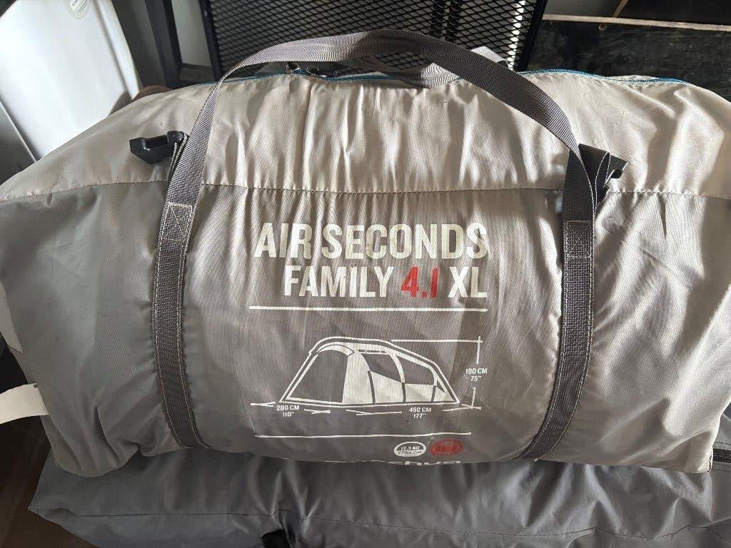 Air seconds 4.1 XL, Caravans en Kamperen, Ophalen, Zo goed als nieuw, Tot en met 4