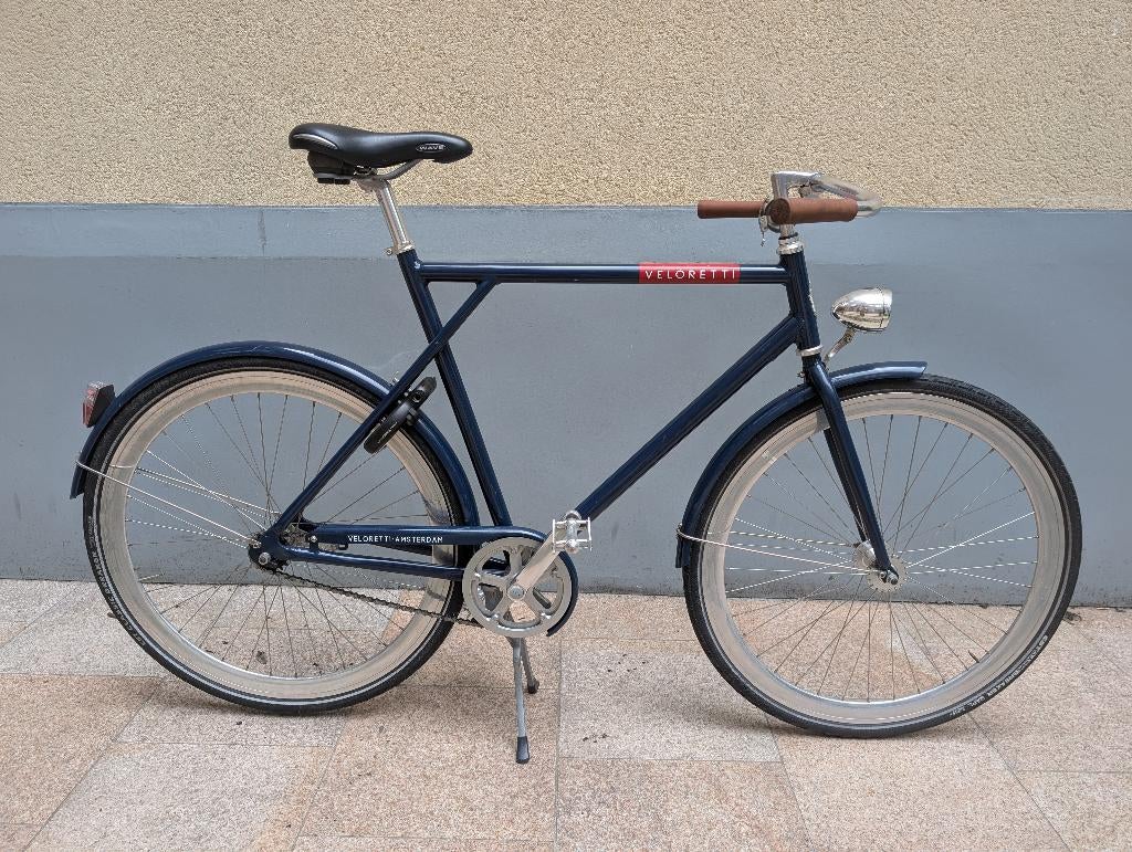 Veloretti herenfiets met kaderslot, Fietsen en Brommers, Ophalen, Zo goed als nieuw, Terugtraprem, Overige merken