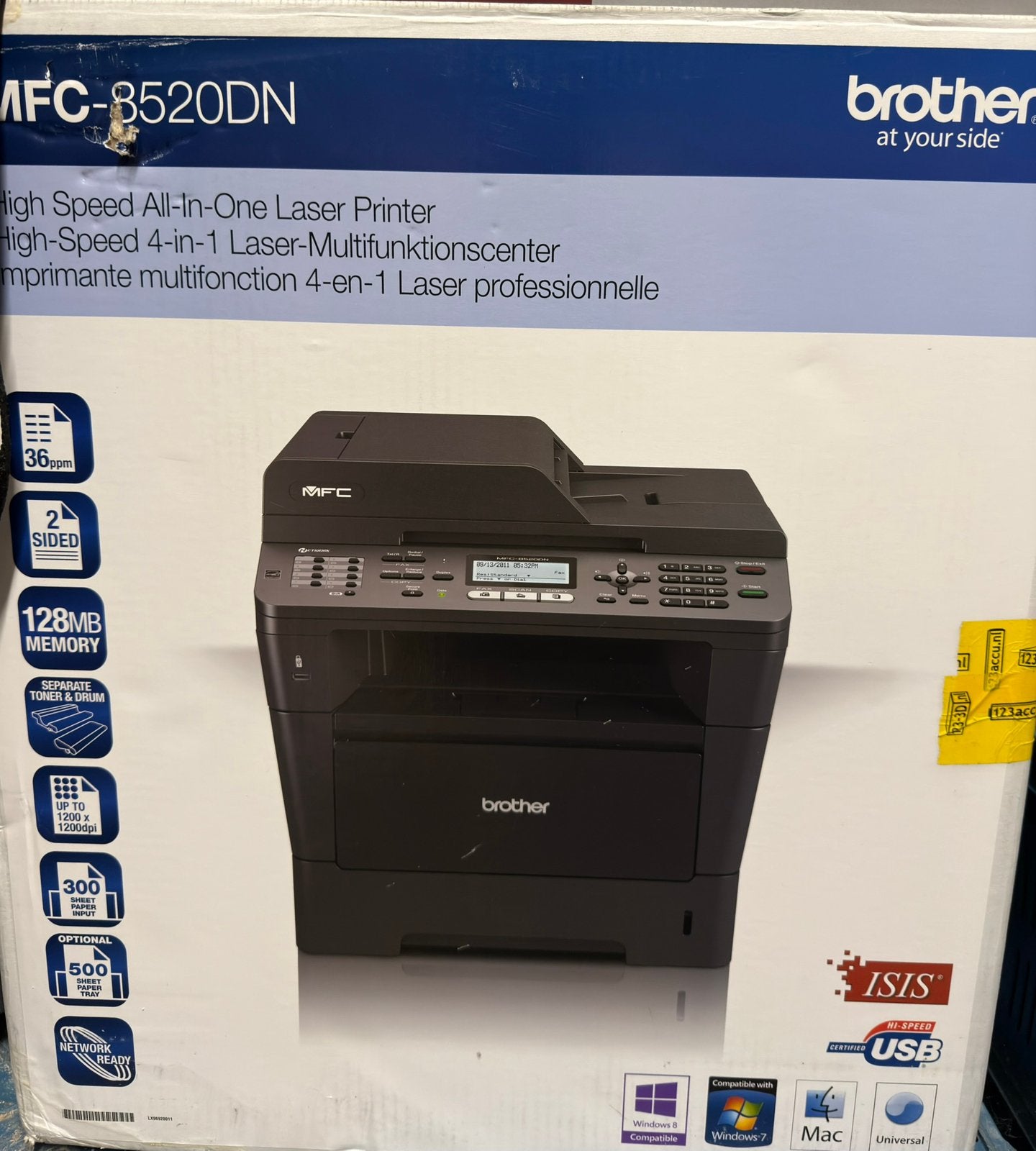 Brother laserprinter, Computers en Software, Printers, Ophalen, Zwart-en-wit printen, Gebruikt, All-in-one