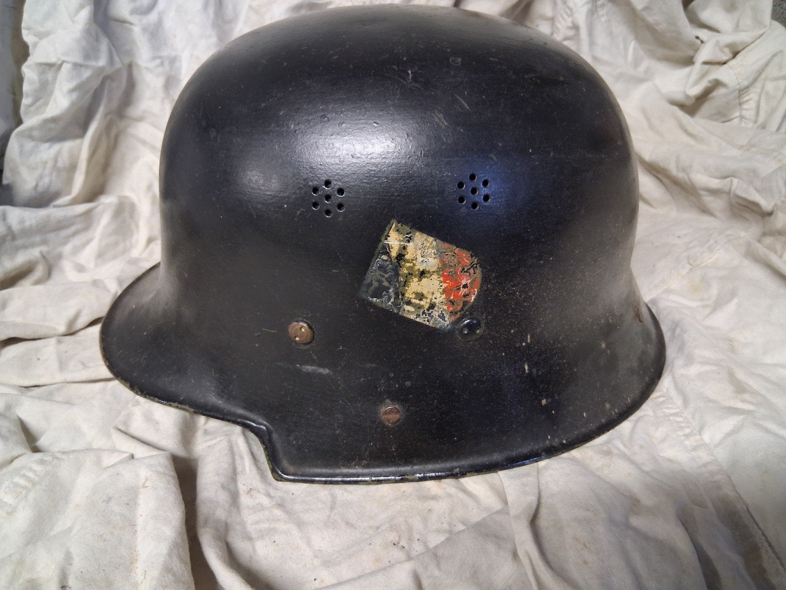 duitse helm, Enlèvement