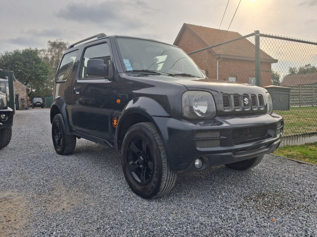 suzuki jimny #4x4# lichtevracht !!bj 2006!! airco gekeurd, Auto's, Stof, Zwart, Bedrijf, Handgeschakeld