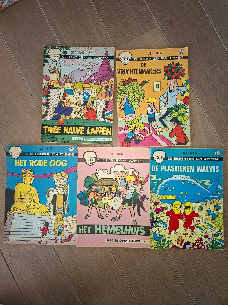 11 strips Jommeke, Boeken, Gelezen, Jef Nys., Ophalen of Verzenden, Meerdere stripboeken