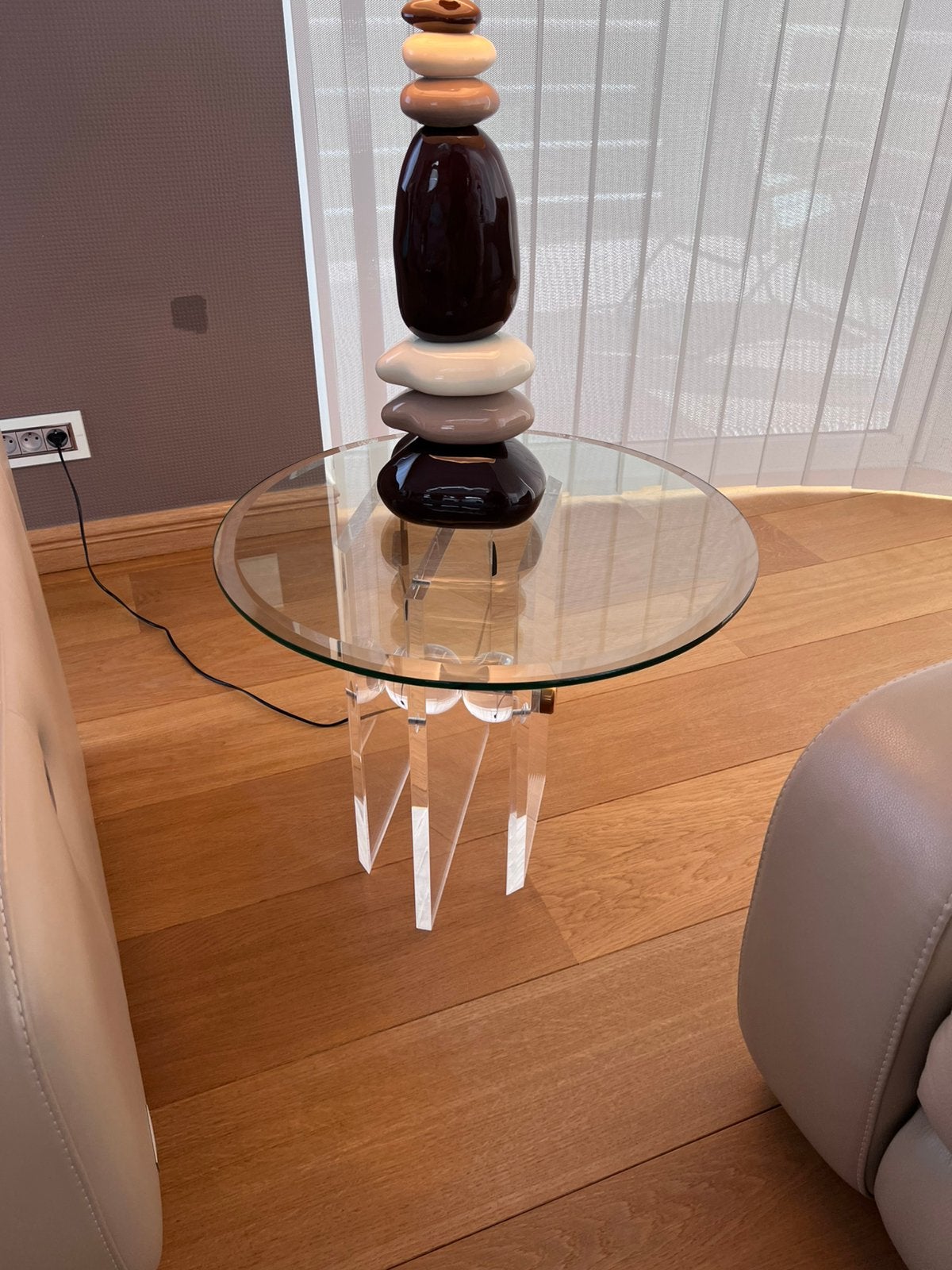 ronde salontafel 60cm doorsnede x 50cm hoog, Ophalen