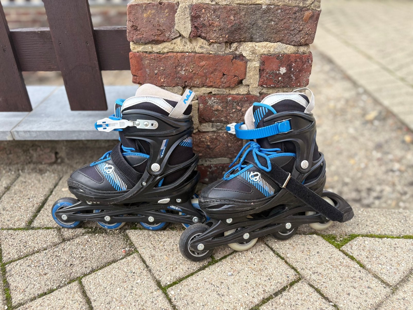 Nijdam Skeelers - Verstelbaar - Kinderen - Maat 37-40, Sport en Fitness, Skeelers, Verstelbaar, Kinderen, Zo goed als nieuw, Inline skates 4 wielen