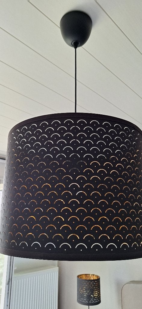 Hanglamp + 2 tafellampen, Noir, Enlèvement, Comme neuf, E27 (grand)