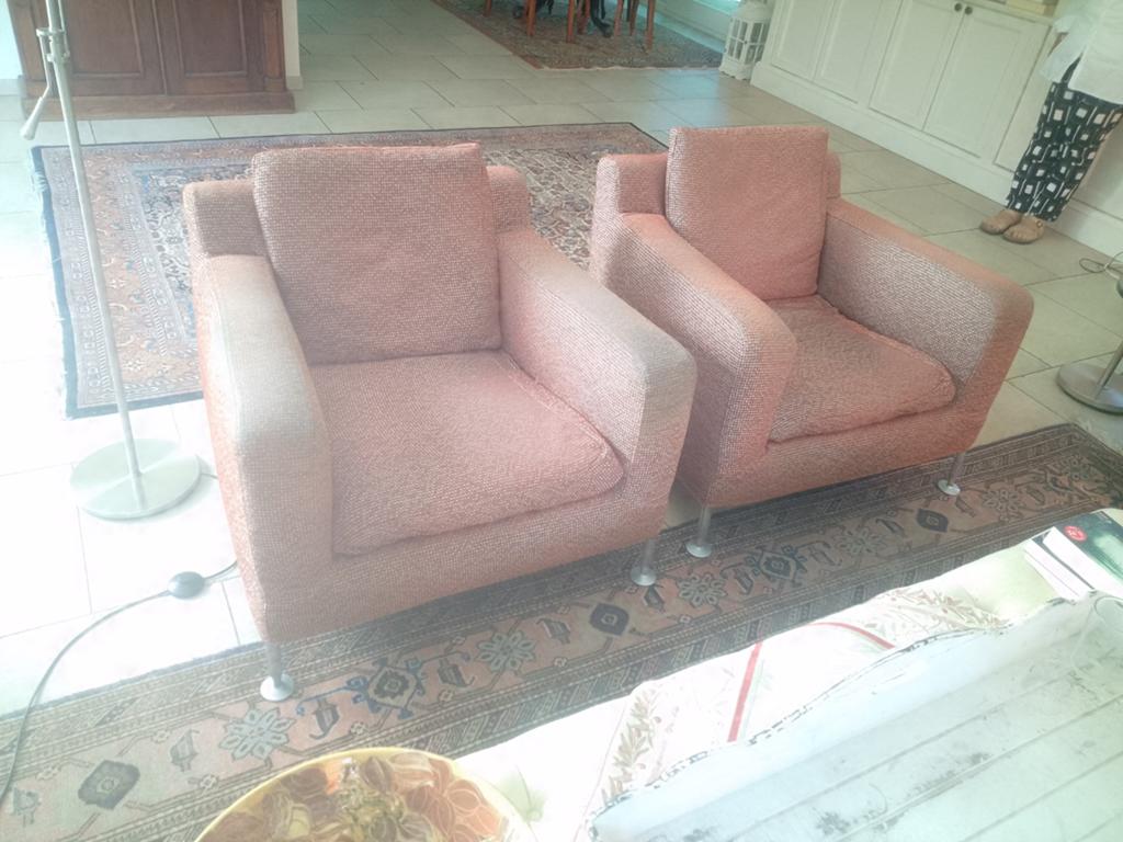2x B&B Italia fauteuil model Harry, Enlèvement, Utilisé, Modern, Tissus