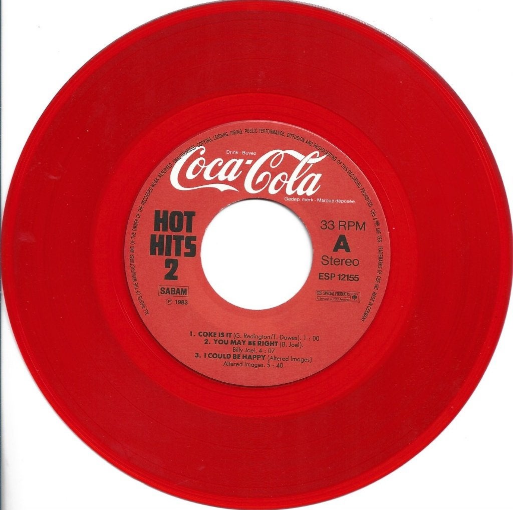 Coca Cola singel, Cd's en Dvd's, Ophalen of Verzenden, Zo goed als nieuw
