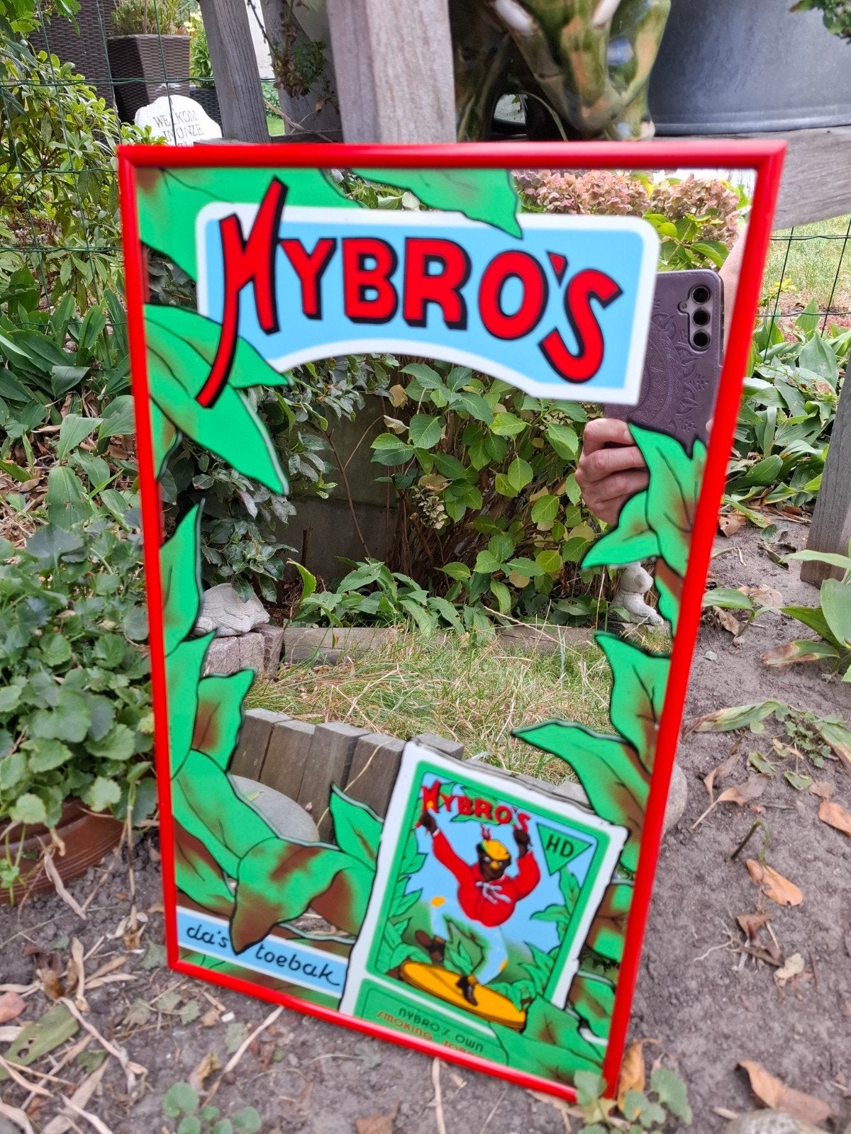 Reclame spiegel Nybro's, Verzamelen, Ophalen, Zo goed als nieuw, Reclamebord
