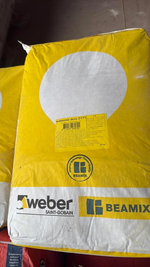 Weber Mix deco 2771, Bricolage & Construction, Briques, Enlèvement, Comme neuf