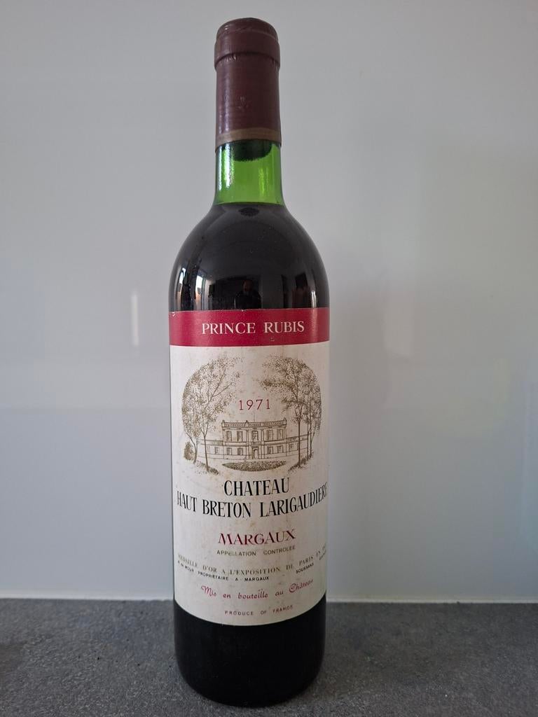 Château Haut Breton Larigaudière 1971, Enlèvement