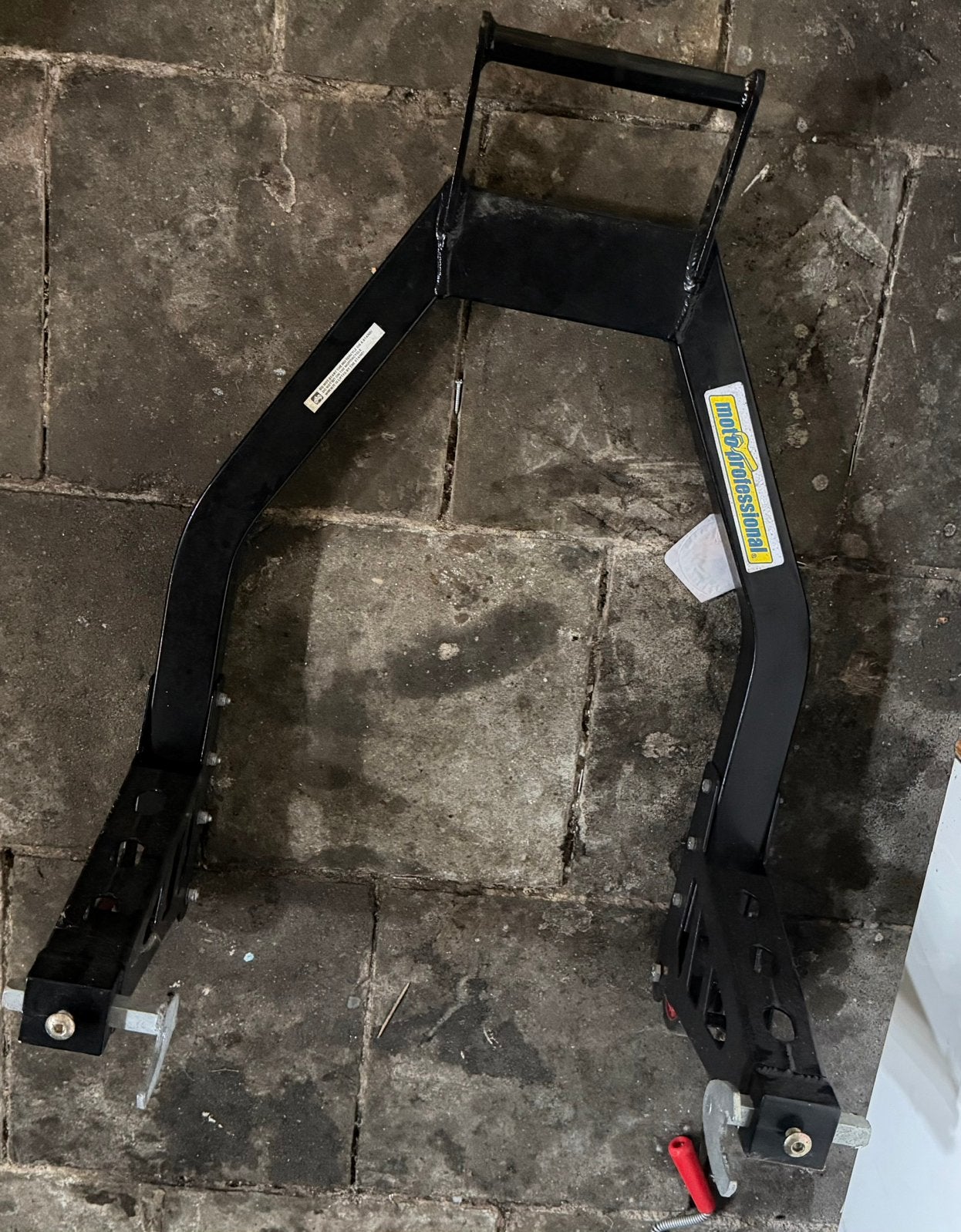 Paddock stand met V-adapter, Motoren, Accessoires | Overige, Ophalen of Verzenden, Gebruikt