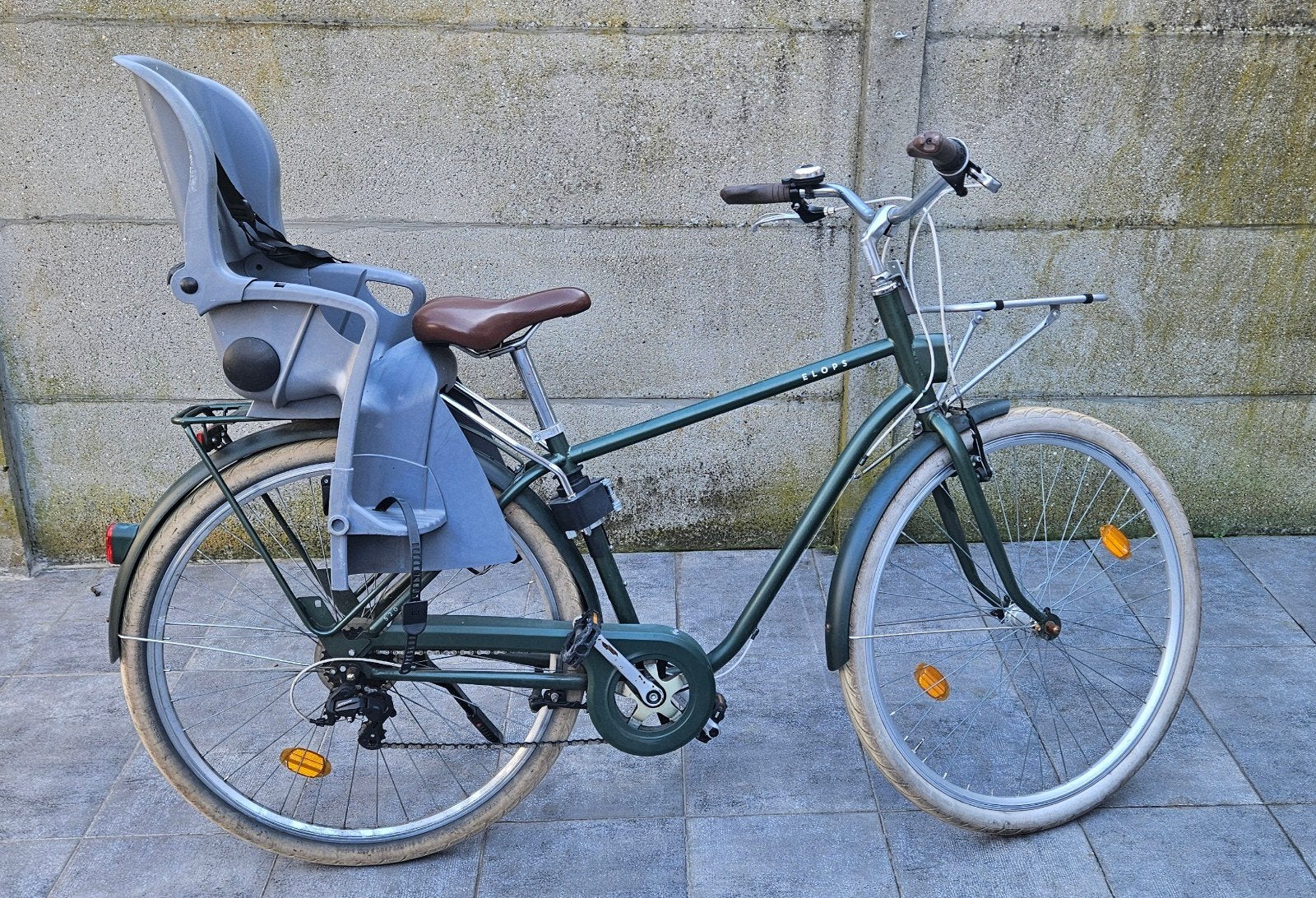 Herenfiets met Kinderzitje 28 inch, Fietsen en Brommers, Ophalen, Overige merken, Versnellingen