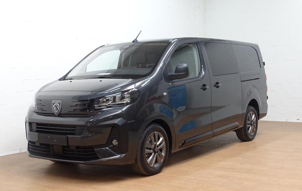 Peugeot Expert Long DC L3 2.2 BlueHDi 180 EAT8, Auto's, 4 deurs, Stof, Zwart, 4 cilinders