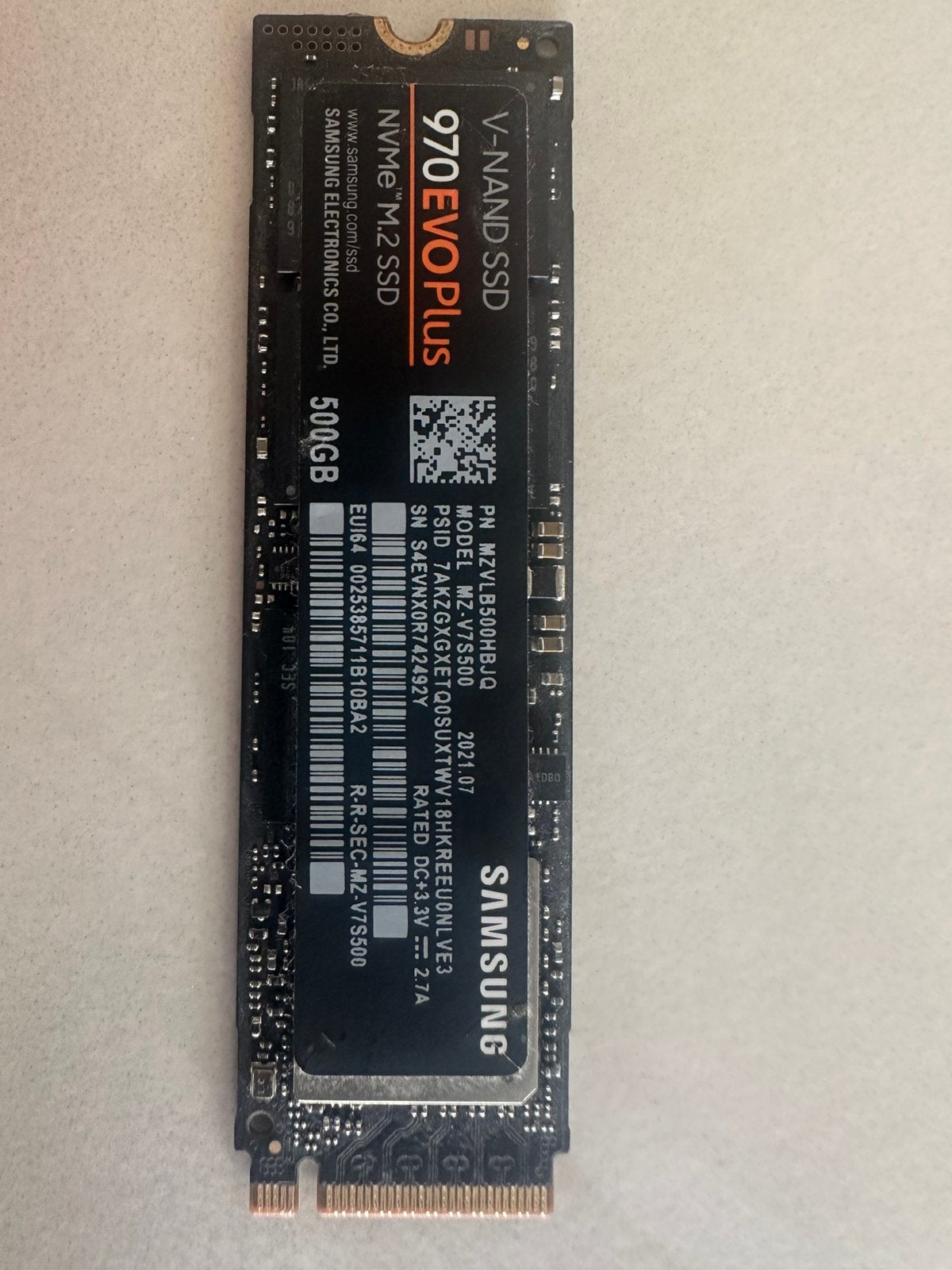 Samsung 970 EVO Plus 500GB M.2 NVMe SSD–NIEUW/ONGEGEBRUIKT, Computers en Software, Harde schijven, Ophalen, Zo goed als nieuw