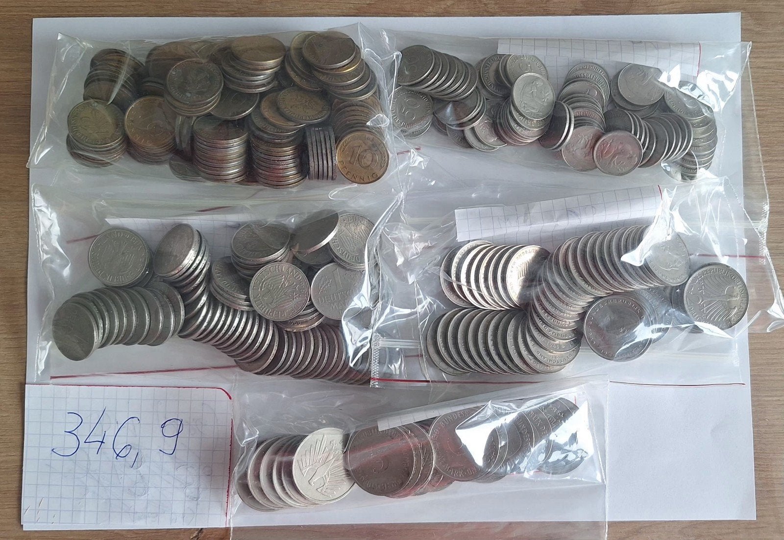 346,90 deutsche mark, Ophalen