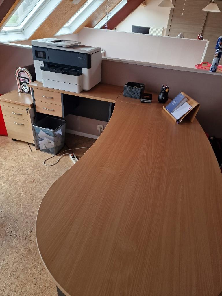 Bureau, Maison & Meubles, Bureaux, Enlèvement, Avec tiroirs, Comme neuf, Bureau d'angle