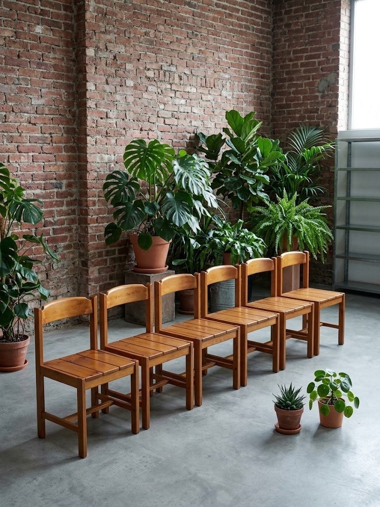 6 chaises de salle vintage G Marklund pour Furusnickarn, Enlèvement ou Envoi