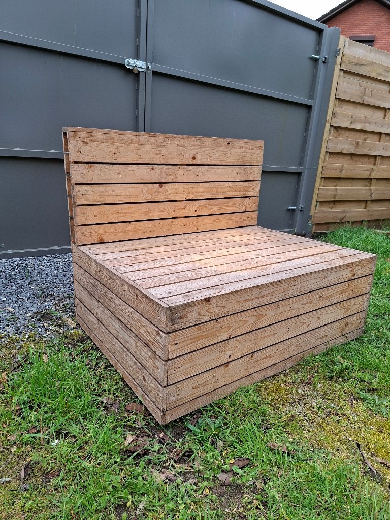 Houten zitbank, Jardin & Terrasse, Bancs de jardin, Neuf, Bois, Enlèvement