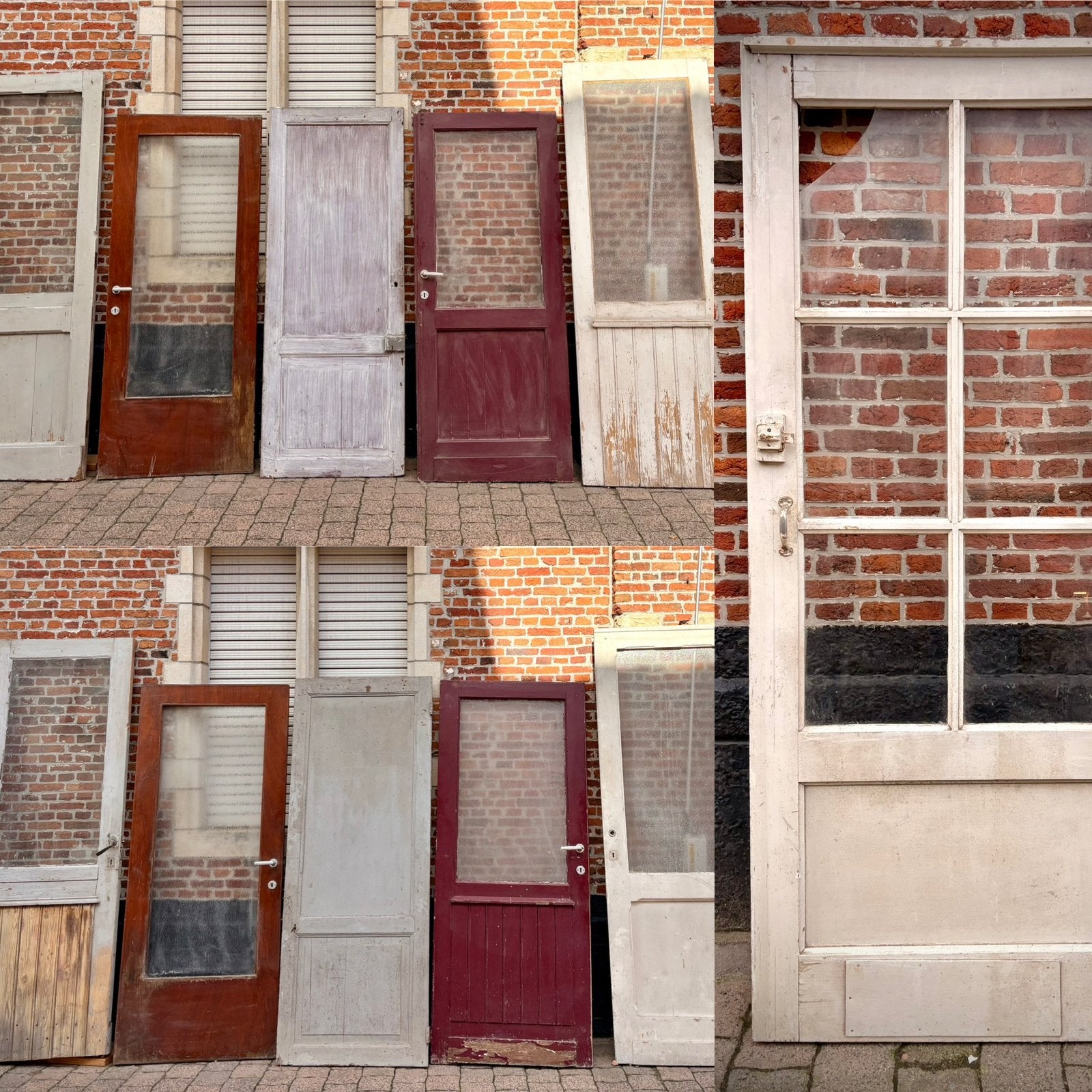 Lot de belles portes anciennes pleines de caractère, Bricolage & Construction, Enlèvement, Utilisé, Bois