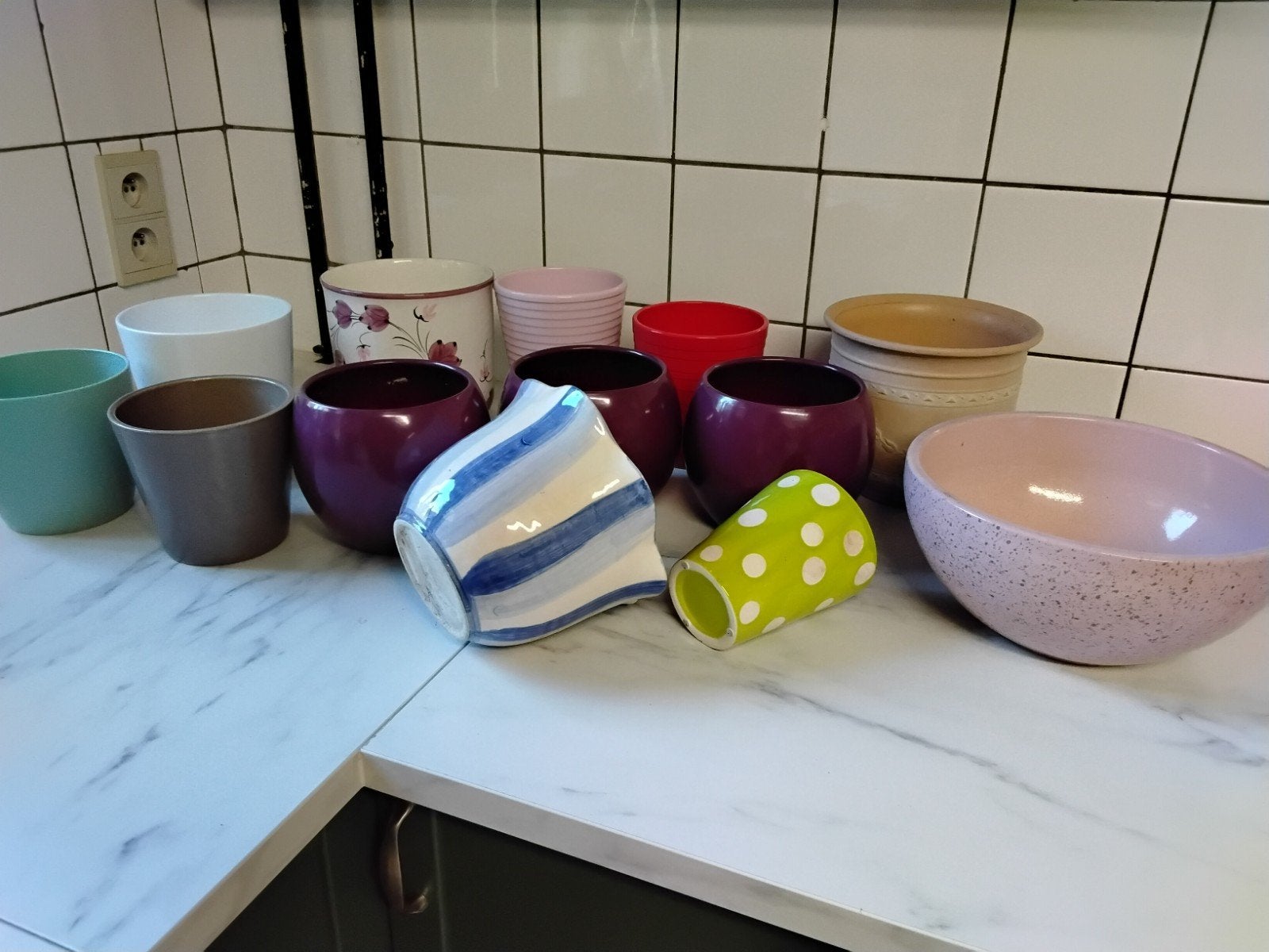 bloempotten, cachepots, Tuin en Terras, Ophalen, Aardewerk