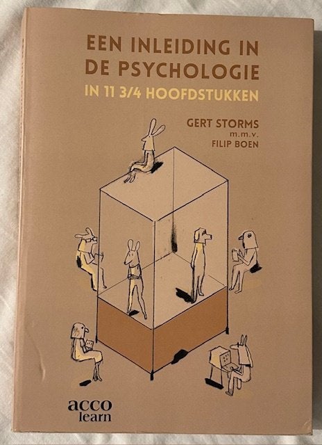 Een inleiding in de psychologie in 11 3/4 hoofdstukken, Livres, Enlèvement ou Envoi, Comme neuf, Gert Storms, Autres sujets/thèmes