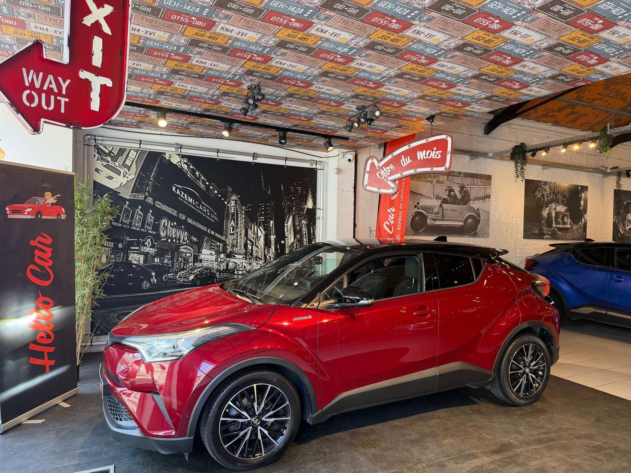 Toyota C-HR Hybrid 1.8i VVT-i * CARNET FULL * GARANTIE * SIE, Rouge, Achat, Euro 6, Entreprise