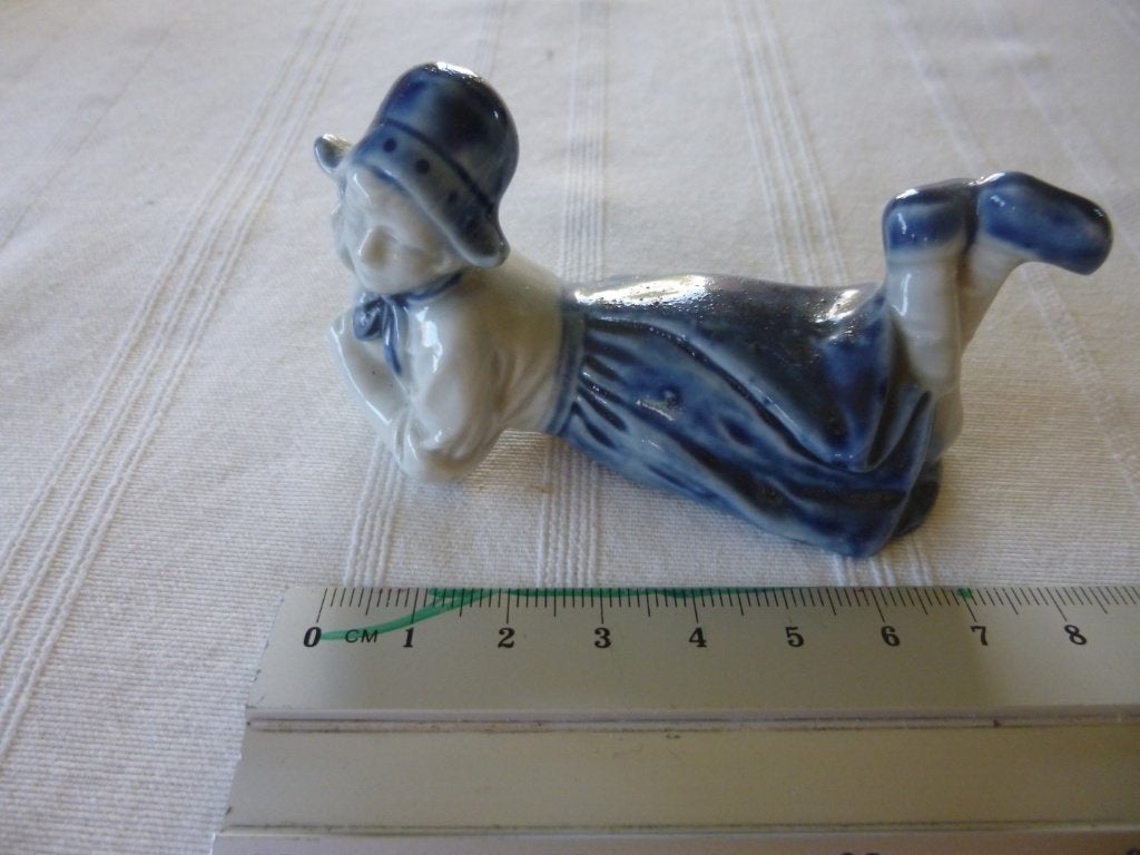 beeldje delft vrouw, Ophalen of Verzenden