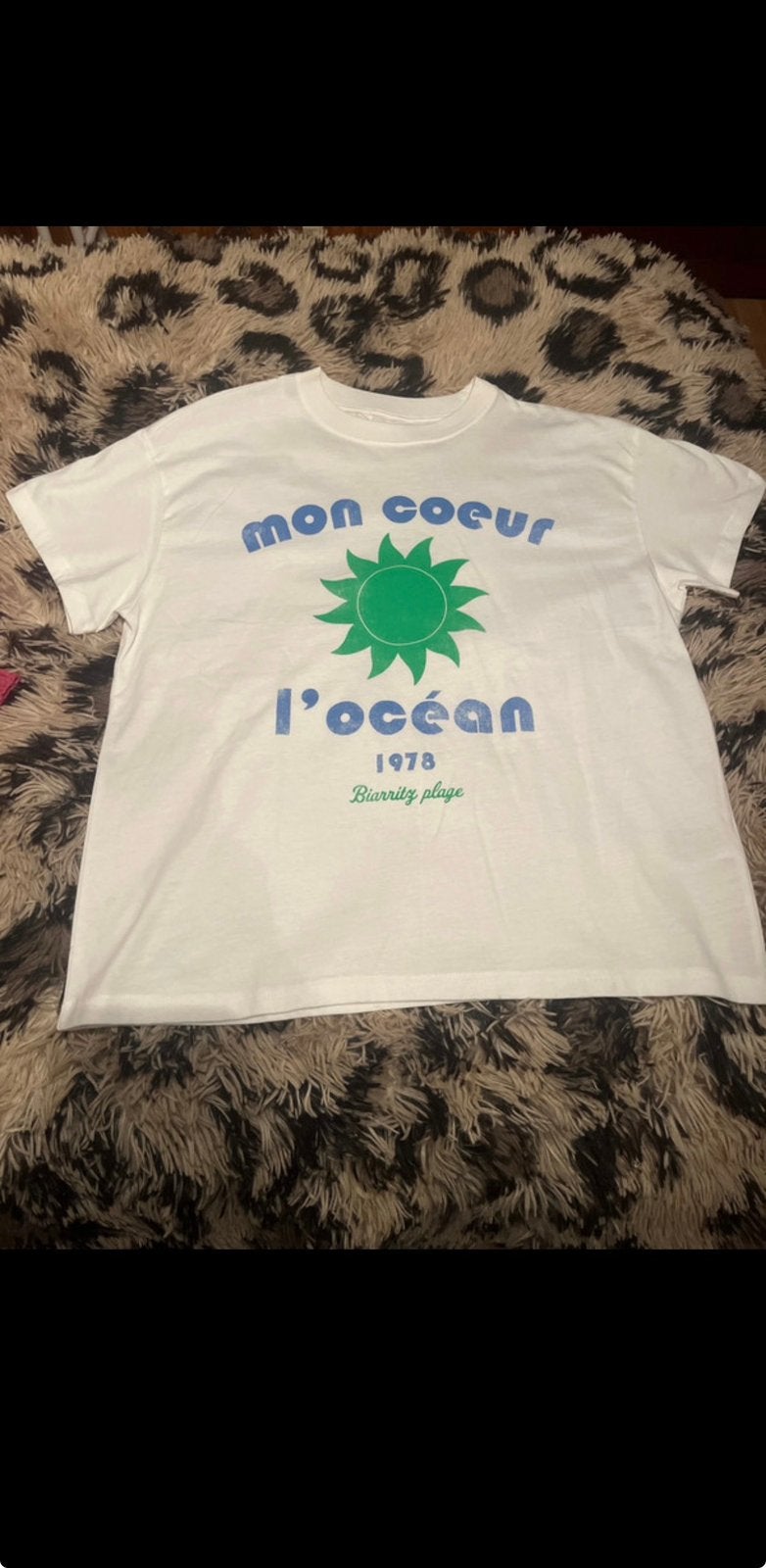 T-shirt blanc, Kleding | Dames, T-shirts, Ophalen of Verzenden, Zo goed als nieuw, Maat 38/40 (M), Wit