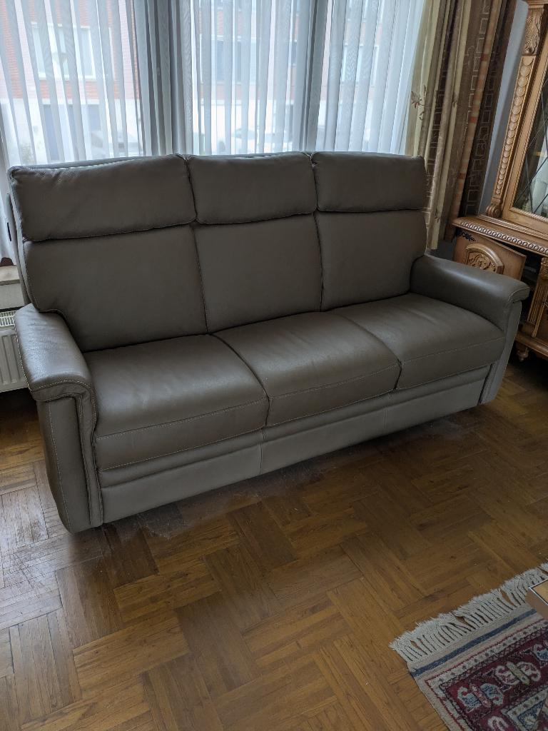 Lederen zetel Chateau D'Ax, Maison & Meubles, Canapés | Coins salons complets, Enlèvement, Comme neuf, Cuir, Modern