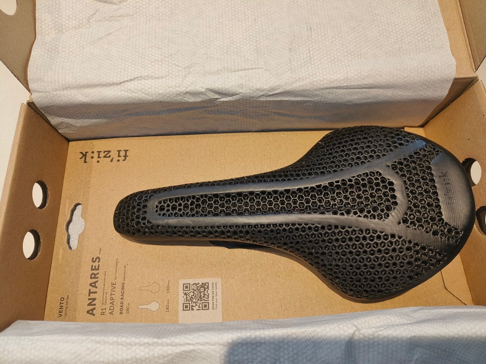 Fizik Antares Adaptive R1 3d geprint zadel, Ophalen of Verzenden, Zadel, Carbon